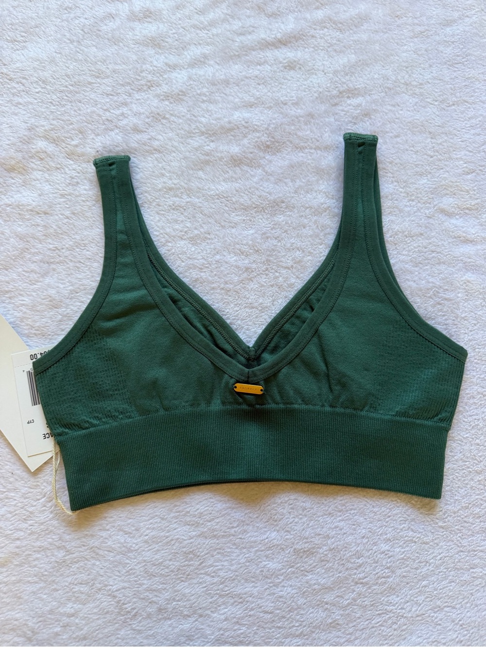 NWT L*Space Work It Seamless Sports Bra & Leggings, Cypress Green, Women's XS/S - Picture 6 of 16